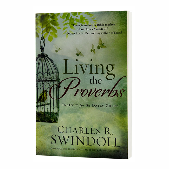 LIVING THE PROVERBS: Insight for the Daily Grind, paperback book